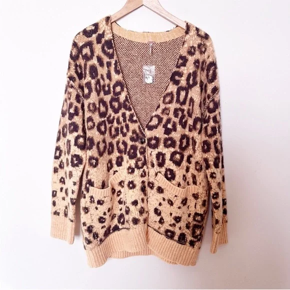 Free People State Side Leopard Cardigan - Picture 5 of 7